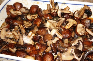 Рецепт Запеченные грибы с чесноком