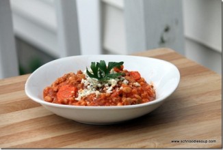 Куриный суп-чили с фасолью