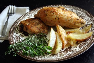 Курица с картофелем по-гречески