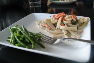 Паста с копченым лососем