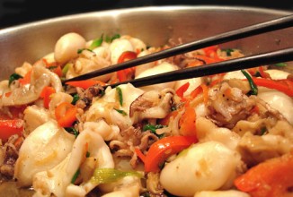 Кальмары с грибами