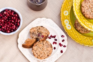 Маффины с гранатом