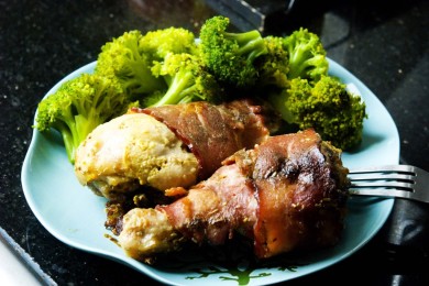 Куриные ножки запеченные в беконе - приготовление