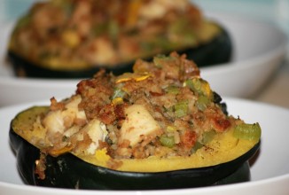 Тыква желудевая (фаршированная)