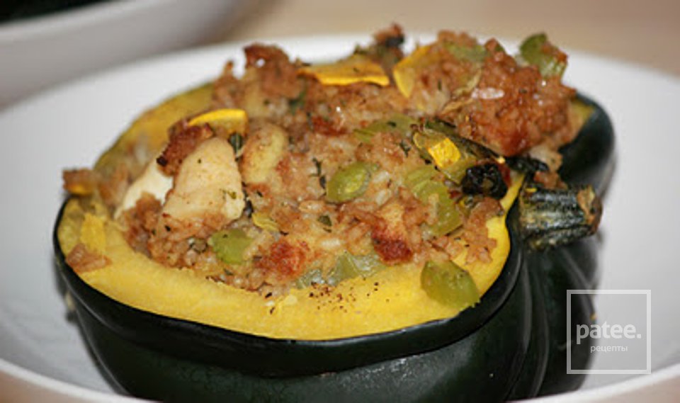 Тыква желудевая (фаршированная) - Шаг 8