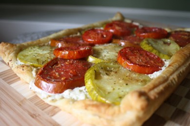 Пирог со сладкими помидорами - приготовление