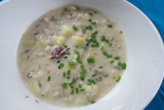 Суп с копченой рыбой