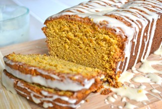 Хлеб из сладкого картофеля с глазурью