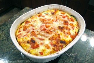 Запеканка из кабачков с помидорами