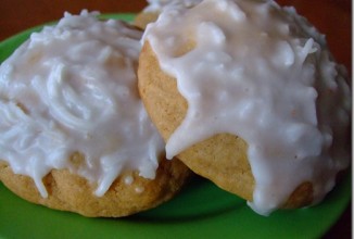 Печенье с кокосовой глазурью