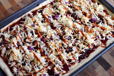 Пицца с курицей - приготовление