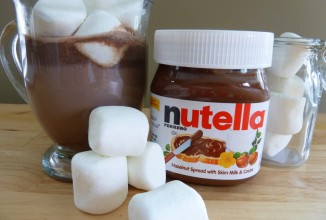 Горячий шоколад с нутеллой