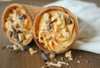 Рожки с тыквенным кремом