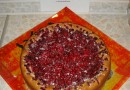 Творожный пирог с брусникой