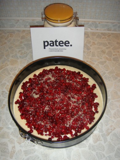 Творожный пирог с брусникой - Шаг 6