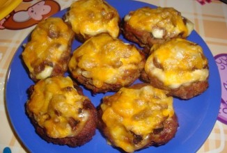 Котлеты с грибами и сыром