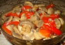 Маринованные грибы с перцем