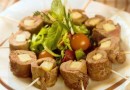 Мясные рулетики с ананасом