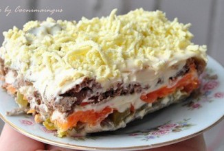 Салат слоёный "Печёнкин"