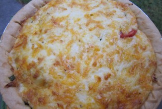 Пирог с помидорами и базиликом