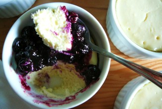 Чизкейки с черникой