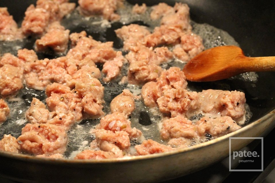 Паста с колбасой из индейки - Шаг 4