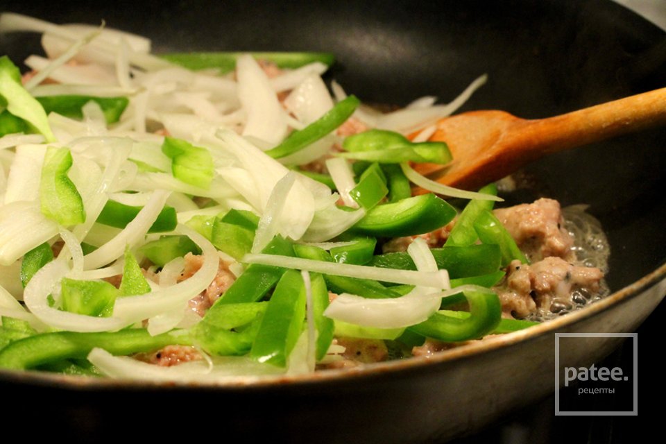 Паста с колбасой из индейки - Шаг 5