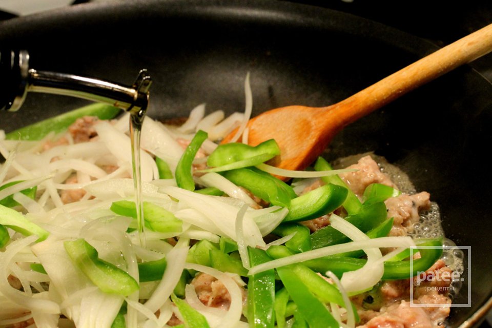 Паста с колбасой из индейки - Шаг 6