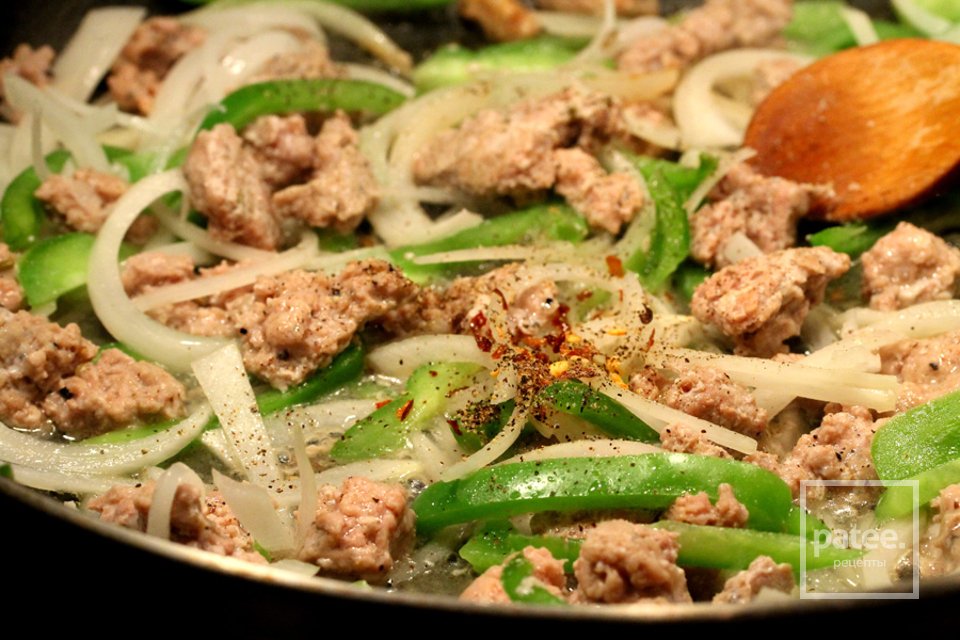 Паста с колбасой из индейки - Шаг 7