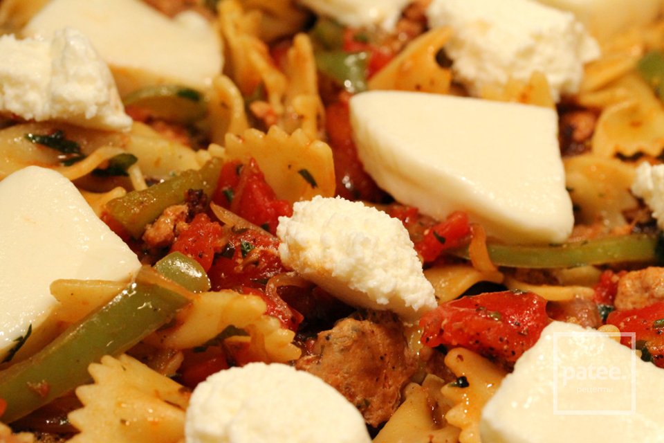 Паста с колбасой из индейки - Шаг 13