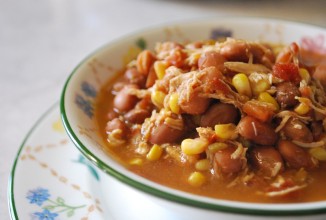 Куриный суп с фасолью