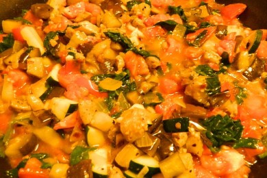 Овощная паста - приготовление