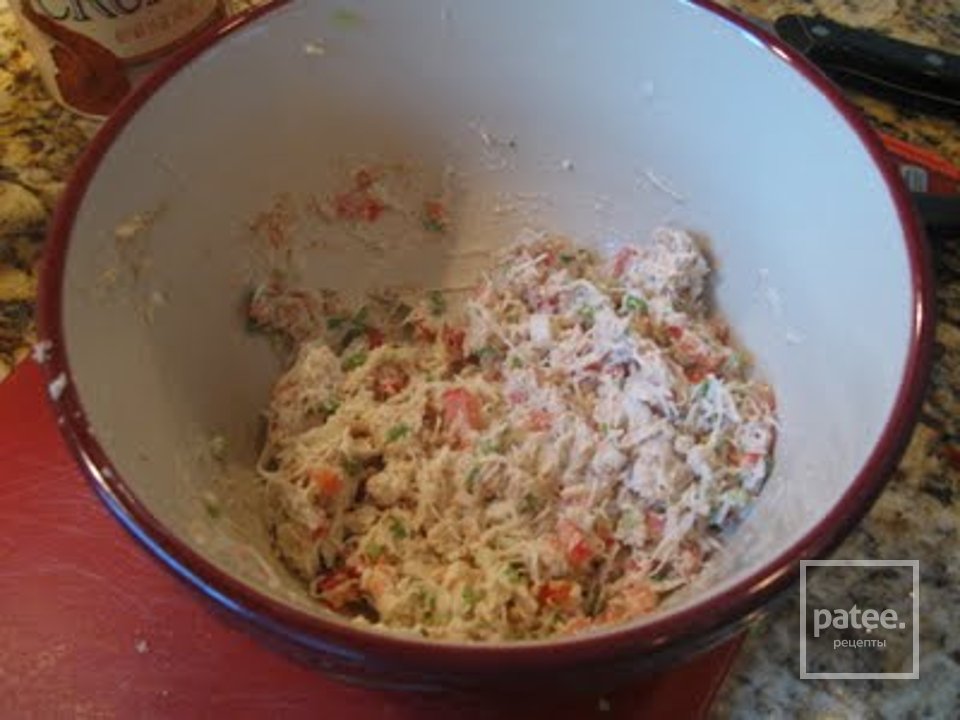 Грибы с крабовым мясом - Шаг 4