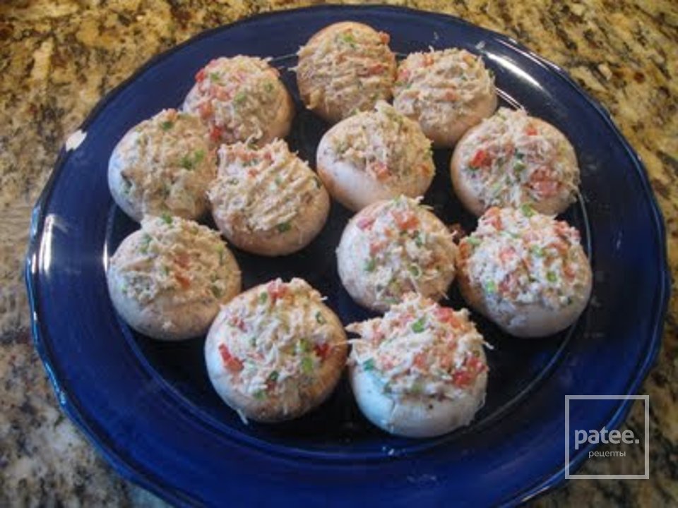 Грибы с крабовым мясом - Шаг 5