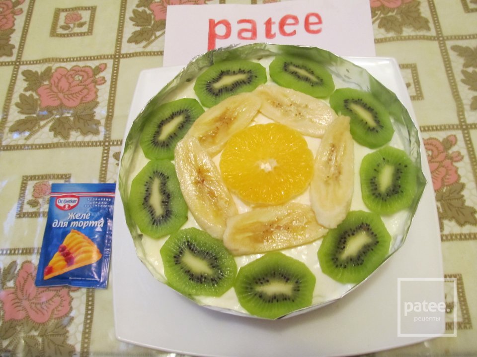 Торт с фруктами - Шаг 8