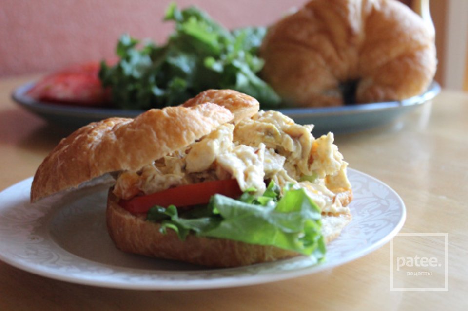 Бутерброд с куриным салатом - Шаг 5