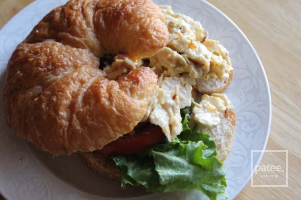 Бутерброд с куриным салатом - Шаг 7