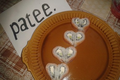 Роллы "Сердце" - приготовление