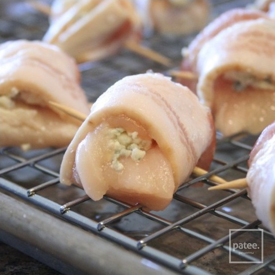 Рулетики из бекона с курицей - Шаг 4