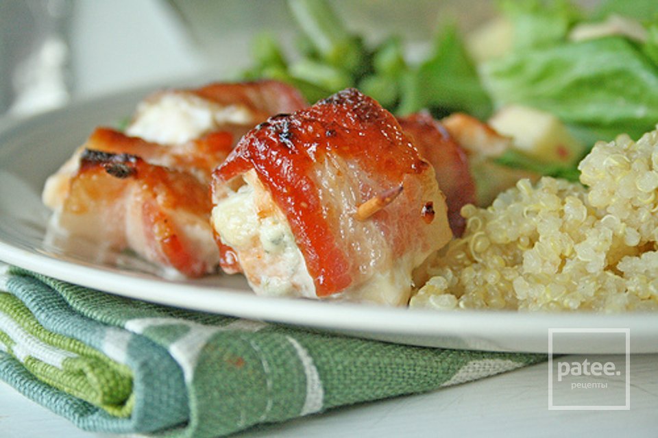 Рулетики из бекона с курицей - Шаг 7