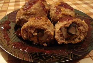 Мясные зразы с грибами
