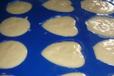 Мини-кексы "Валентинки" - приготовление