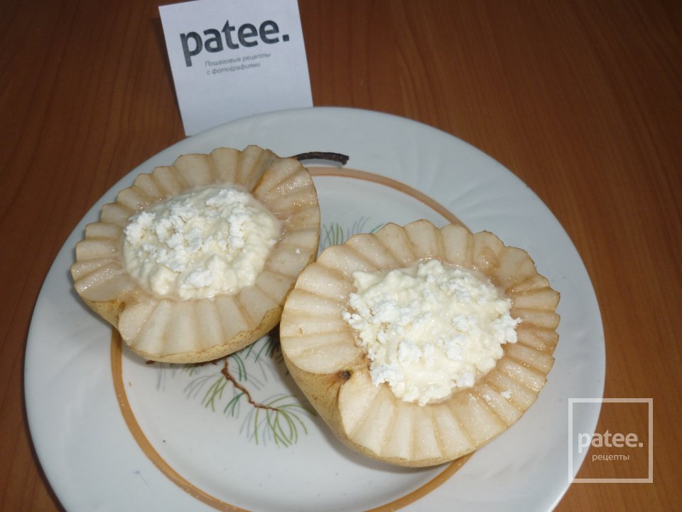 Груши с творожной начинкой и миндалем - Шаг 5