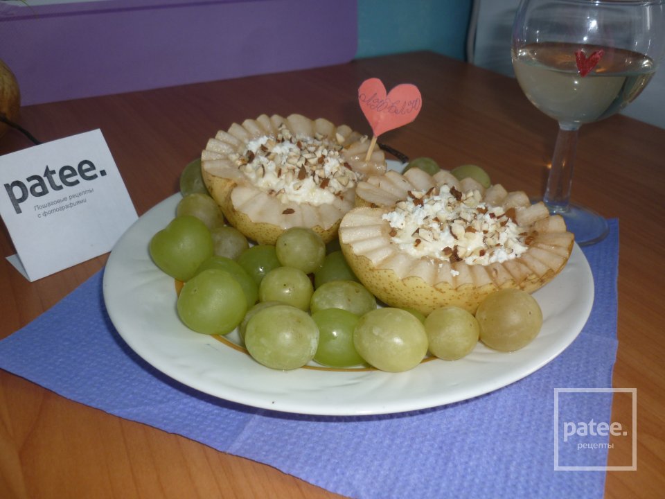 Груши с творожной начинкой и миндалем - Шаг 6