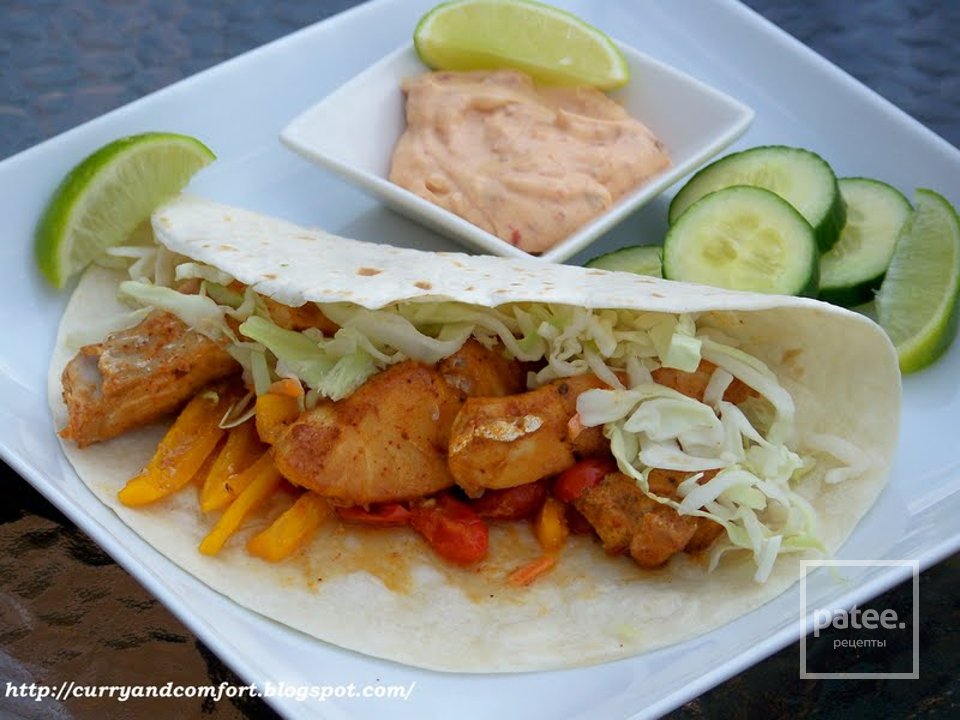 Тако с рыбой и соусом чипотле - Шаг 7