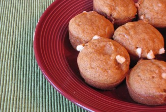 Тыквенные кексы с белым шоколадом