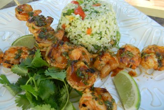 Креветки на шпажках