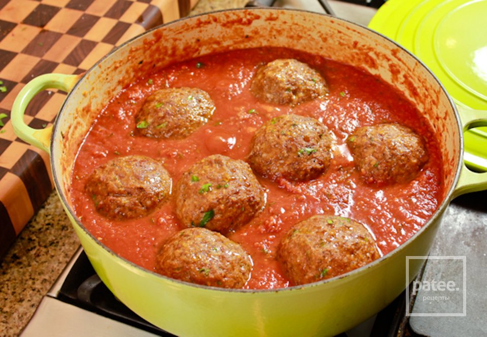 Тыква-спагетти с тефтелями - Шаг 8