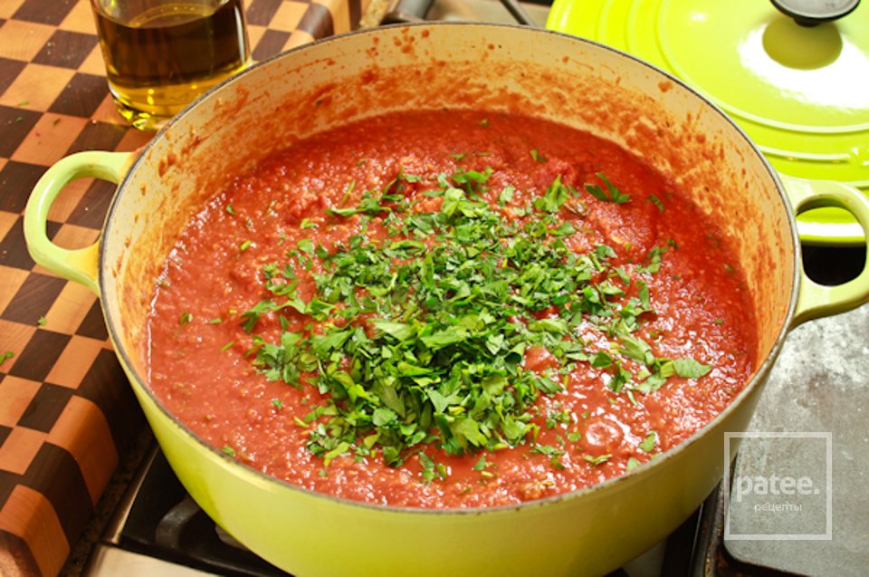 Тыква-спагетти с тефтелями - Шаг 7