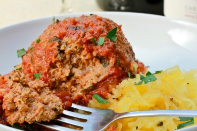 Тыква-спагетти с тефтелями - приготовление